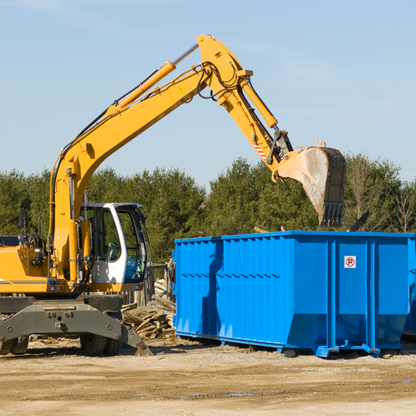 how does a residential dumpster rental service work in Helmsburg IN